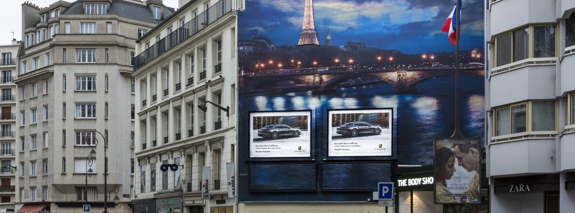 Annonceur Porsche, Exterion Media. Paris. 29 septembre 2016 Annonceur Porsche, Exterion Media. Paris. 29 septembre 2016