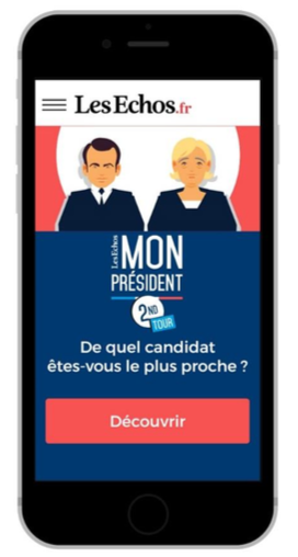 serious game les echos présidentielles quizz