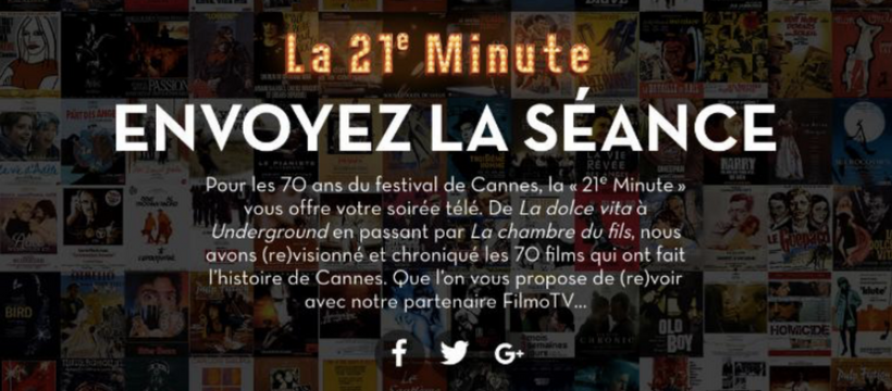 20 minutes cannes Cannes la 21ème minute