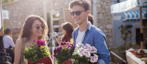 jeunes souriants