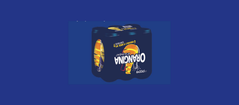 pack orangina à l'envers