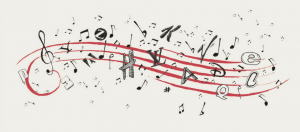 notes de musique en marques