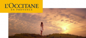 publicité occitane femme ciel
