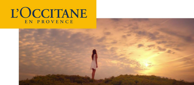 publicité occitane femme ciel