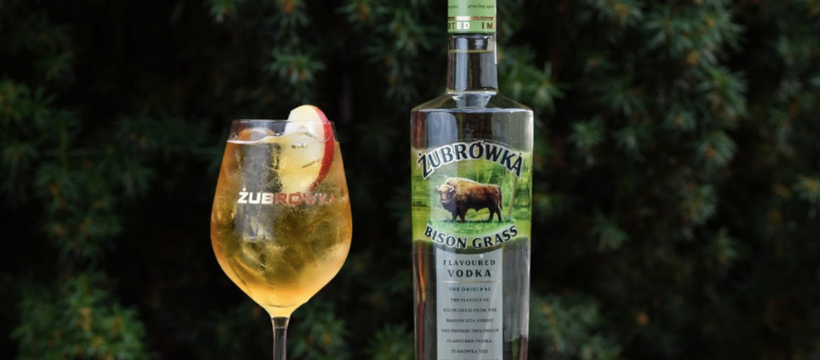 zubrowka nouveau design bouteille zubrowka