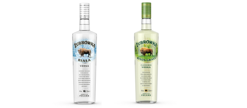 bouteilles vodka zubrowka