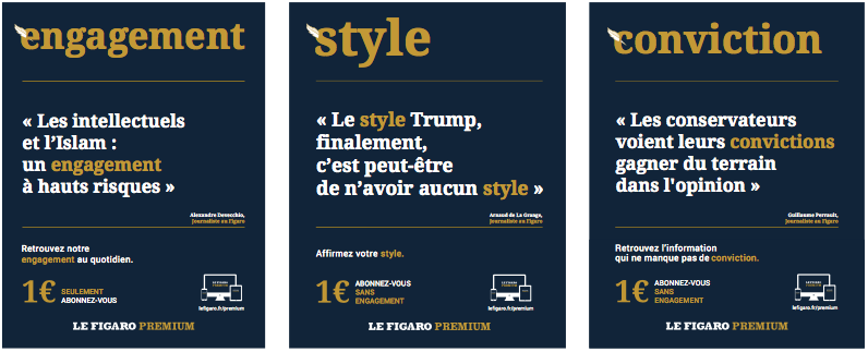 campagne Le Figaro de l'agence Rébellion