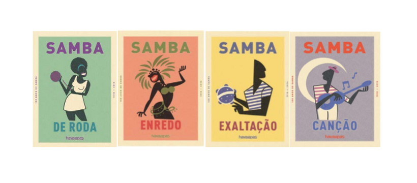 havaianas samba posters de samba