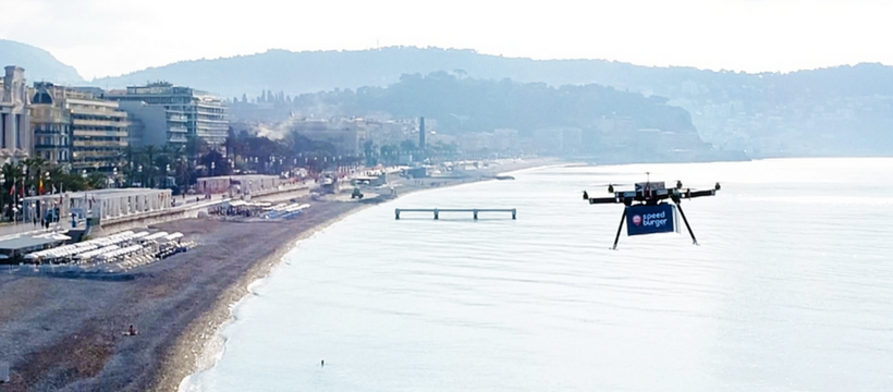 speed burger drone