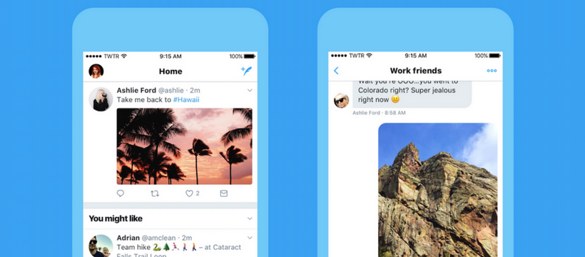 twitter relook twitter sur smartphone