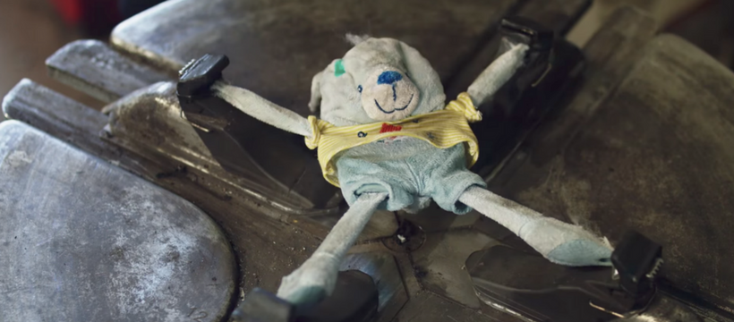 doudou assistance peluche écartelée
