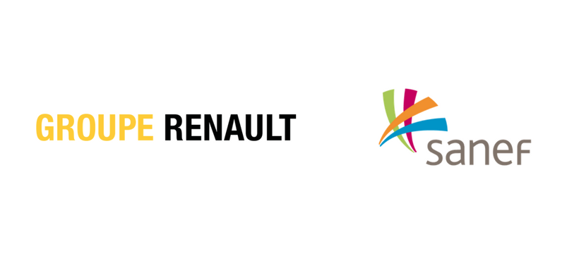 groupe renault sanef vehicule autonome logos renault sanef