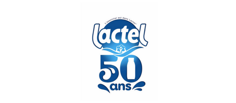 logo lactel 50 ans