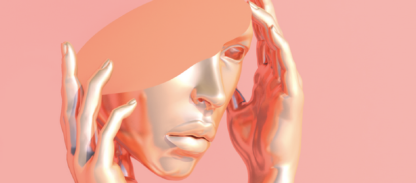visage coupé sculpture