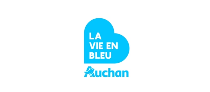 La Vie en Bleu Auchan la vie en bleu Logo