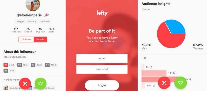 lefty-app lefty-app-screens