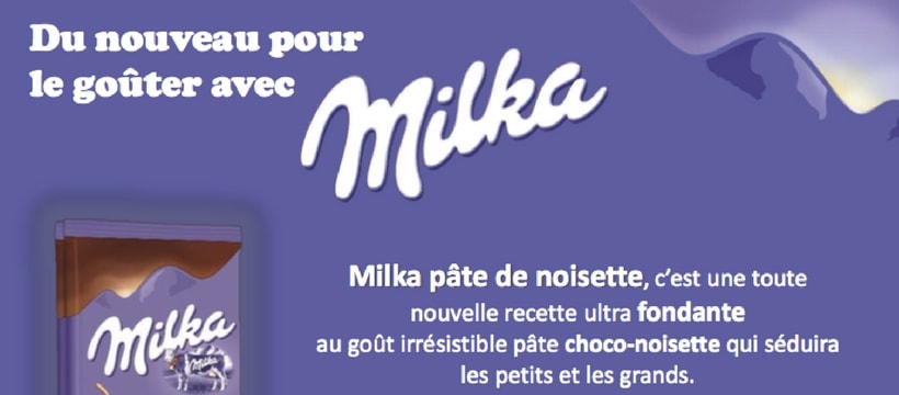Milka pate de noisette
