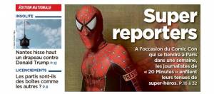 Une de 20 minutes avec spiderman