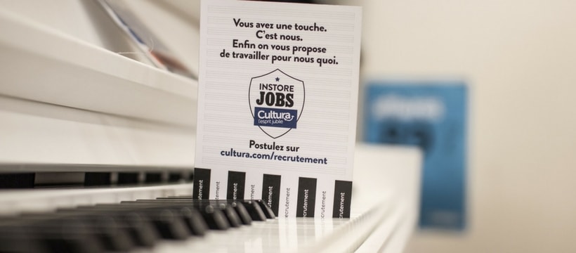 Cultura recrutement fiche de recrutement cultura dans un piano