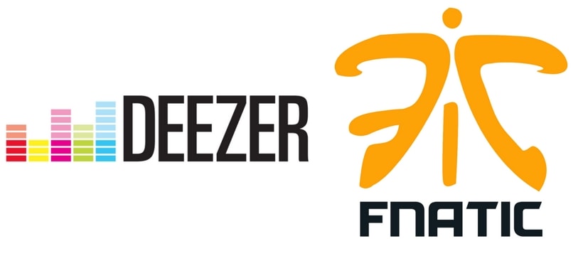 Deezer Fnatic Deezer Fnatic logos