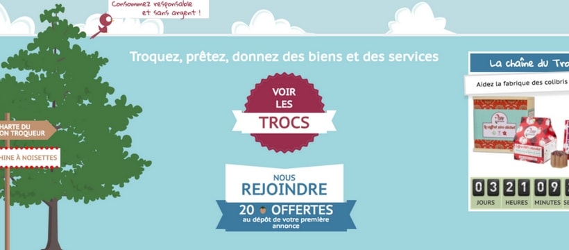 MyTroc homepage du site mytroc