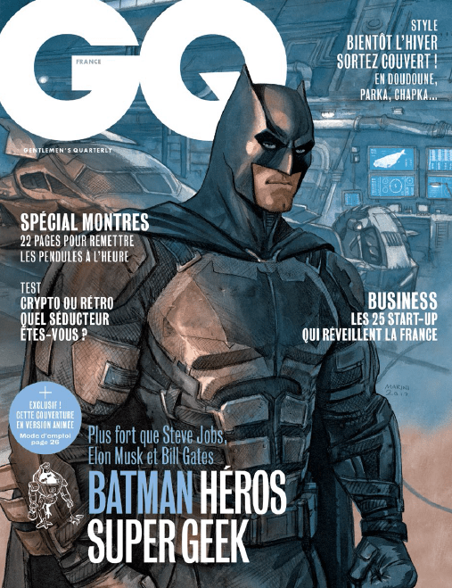 Une de gq avec batman
