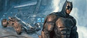 batman et la batmobile en une du magazine gq