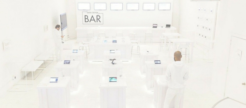 intérieur du detox bar The Glass Room