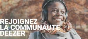 publicite pour le lancement de la deezer community