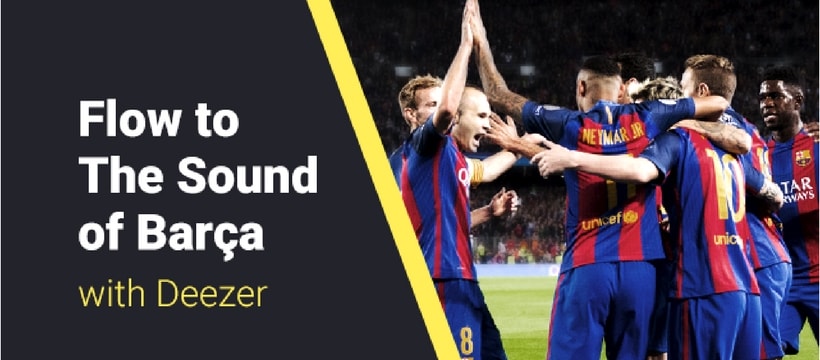 deezer-fcbarcelone Deezer lance Barça Sound, l'univers musical du FC Barcelone