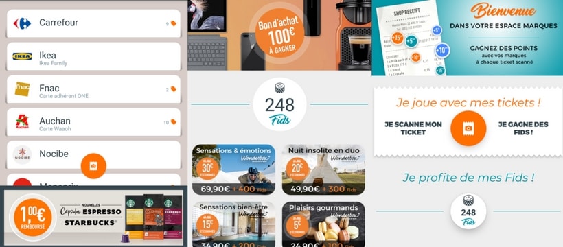 FidMe screenshots de lapplication fidme