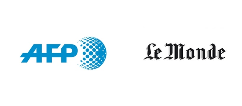 AFP Le Monde Logo du monde et de lAFP