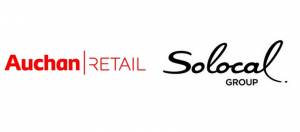 logos de auchan retail et de solocal