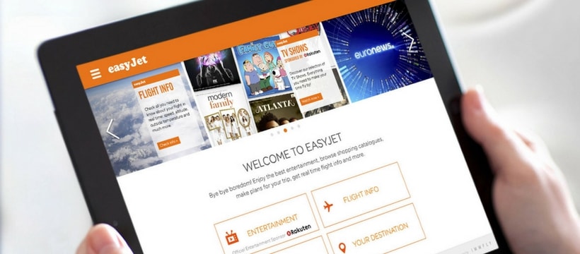 tablette sur lapplication easyjet