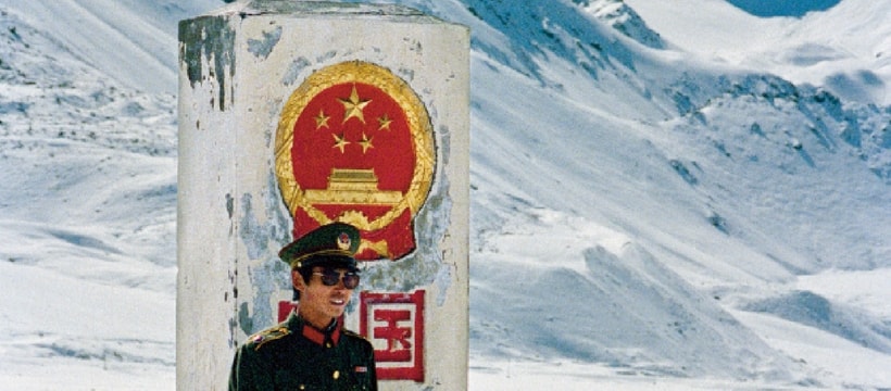 Expo la Chine militaire chinois dans la montagne