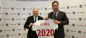 Jean Michel Aulas et le president de Hyundai