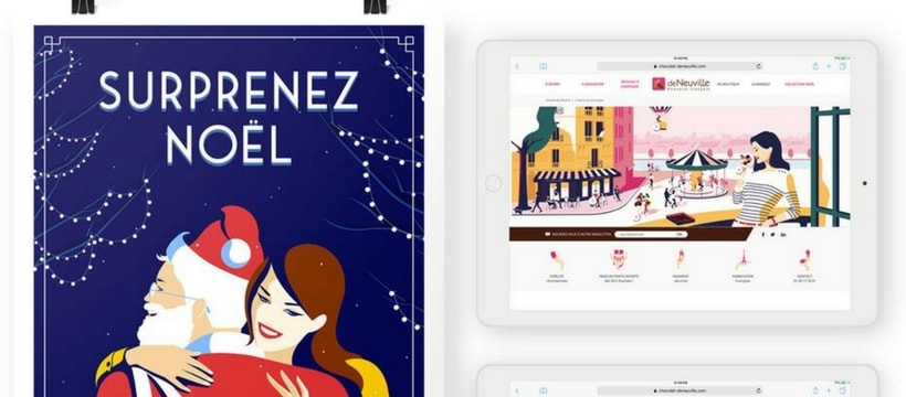 affiche de neuville en print et sur tablette