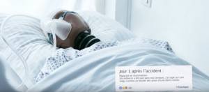 mannequin de la securite routiere dans un lit dhopital