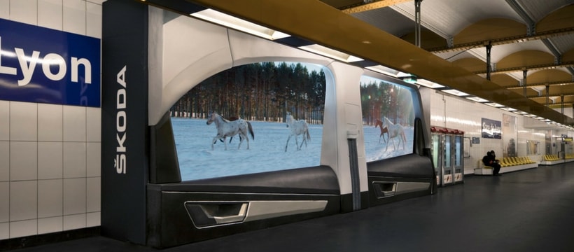 dispositif skoda dans le metro