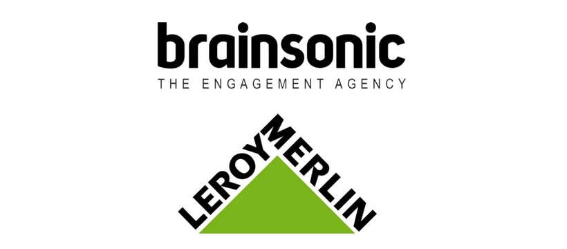 Logos de brainsonic et de leroy merlin