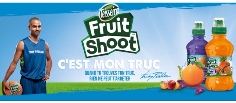 TP Fruit Tony Parker et une boisson fruitee