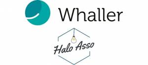 Logos de Whaller et Halo Asso