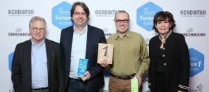 Representants de la startup empow her et daniel cohn bendit