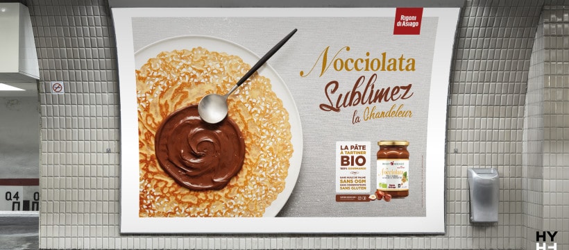 rigoni di asiago campagne affichage metro
