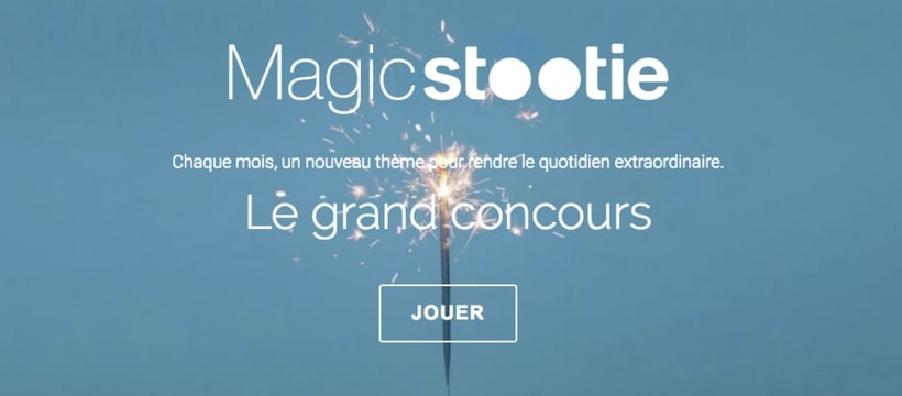 Homepage du site stootie