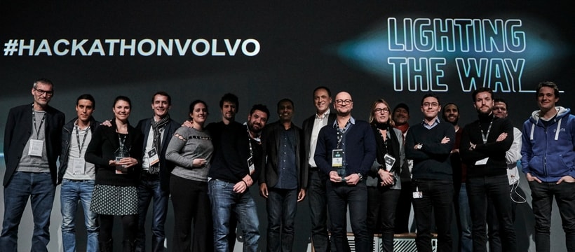 remise des prix hackathon volvo
