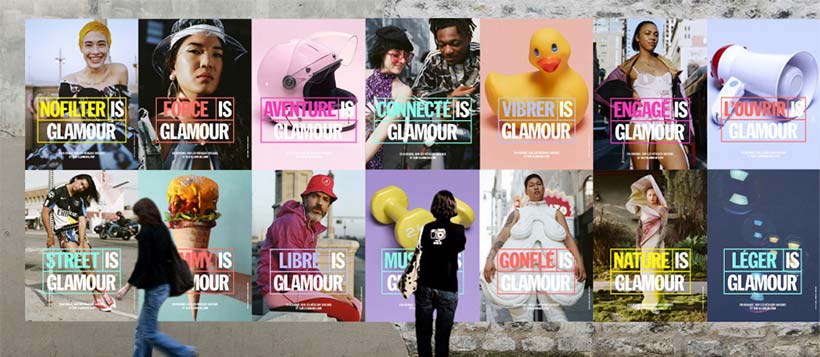 campagne affichage nouveau glamour