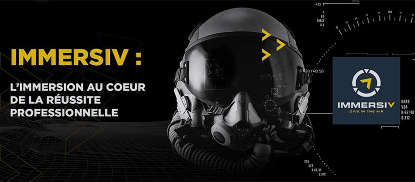 logo immersiv simulateur d'avion
