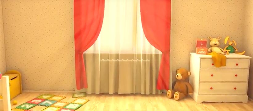 la-croix-rouge chambre petite fille pendant la guerre