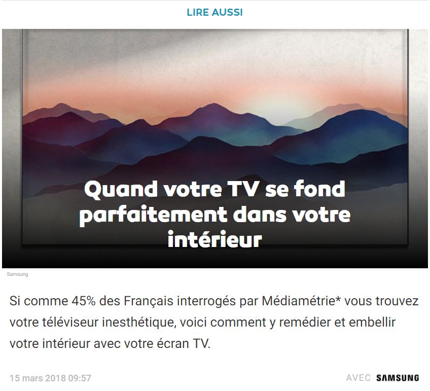 la première brand story de samsung